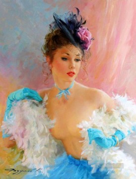 Hermosa Chica KR 038 Impresionista desnuda Pinturas al óleo